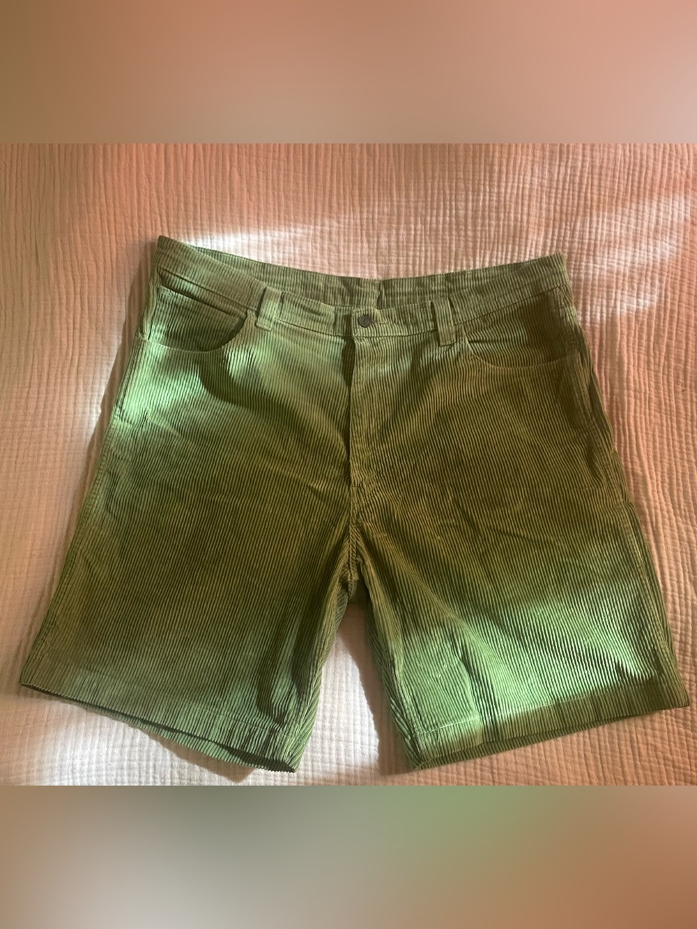 Levi’s Skating Corduroy Drop in Shorts W42 Men’s Green Condition NWOT
